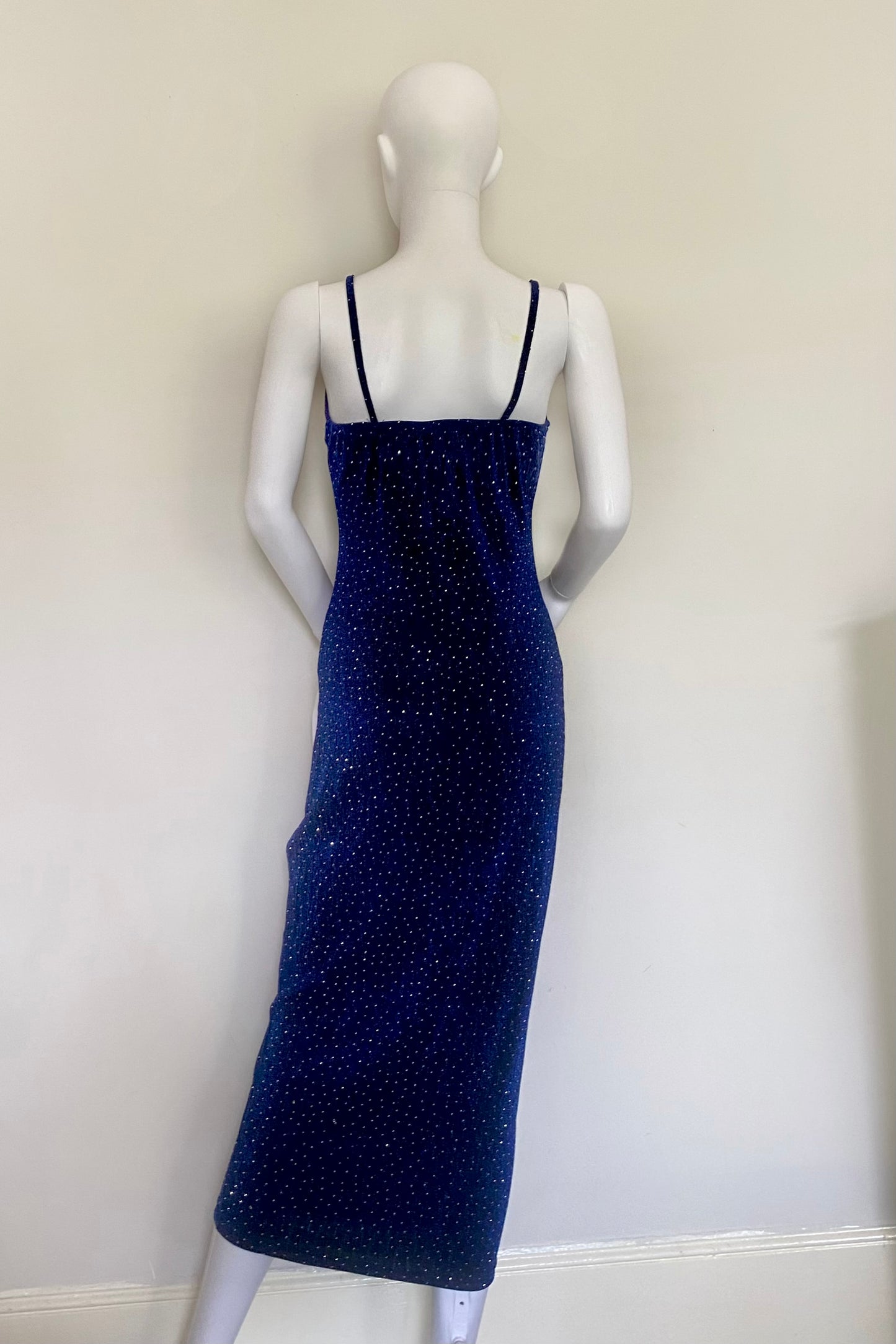 Metallic Rib Maxi Dress