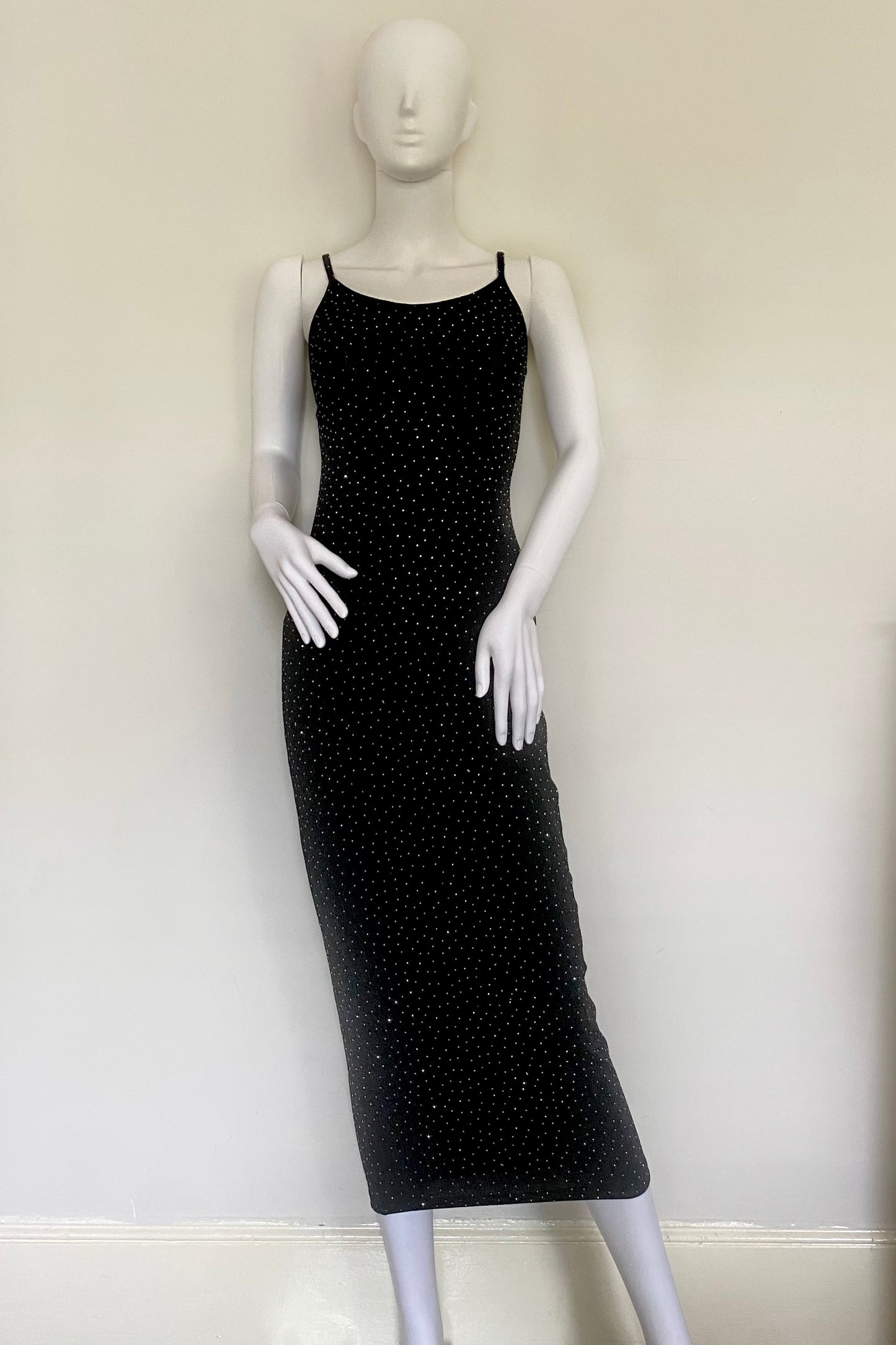 Metallic Rib Maxi Dress