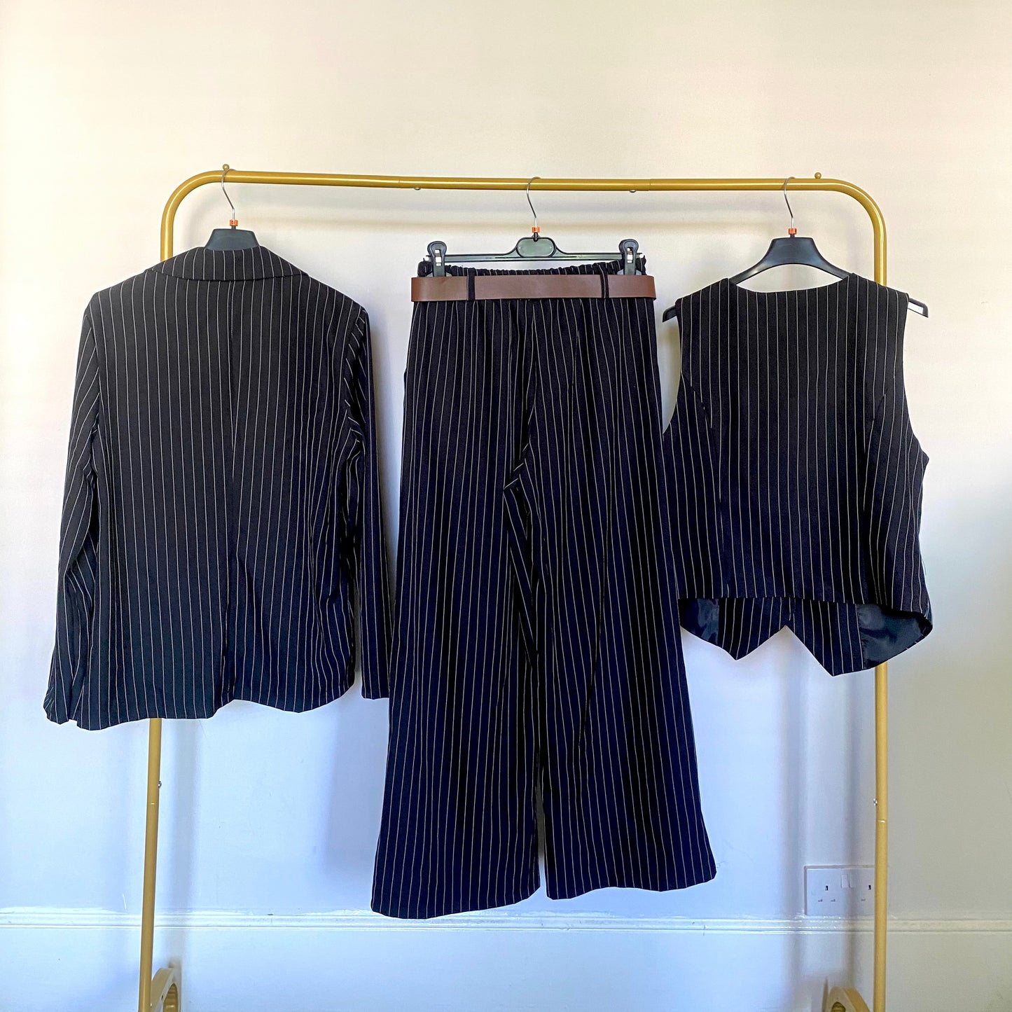 Tailored Style Pin-Stripe 3 Piece Suit