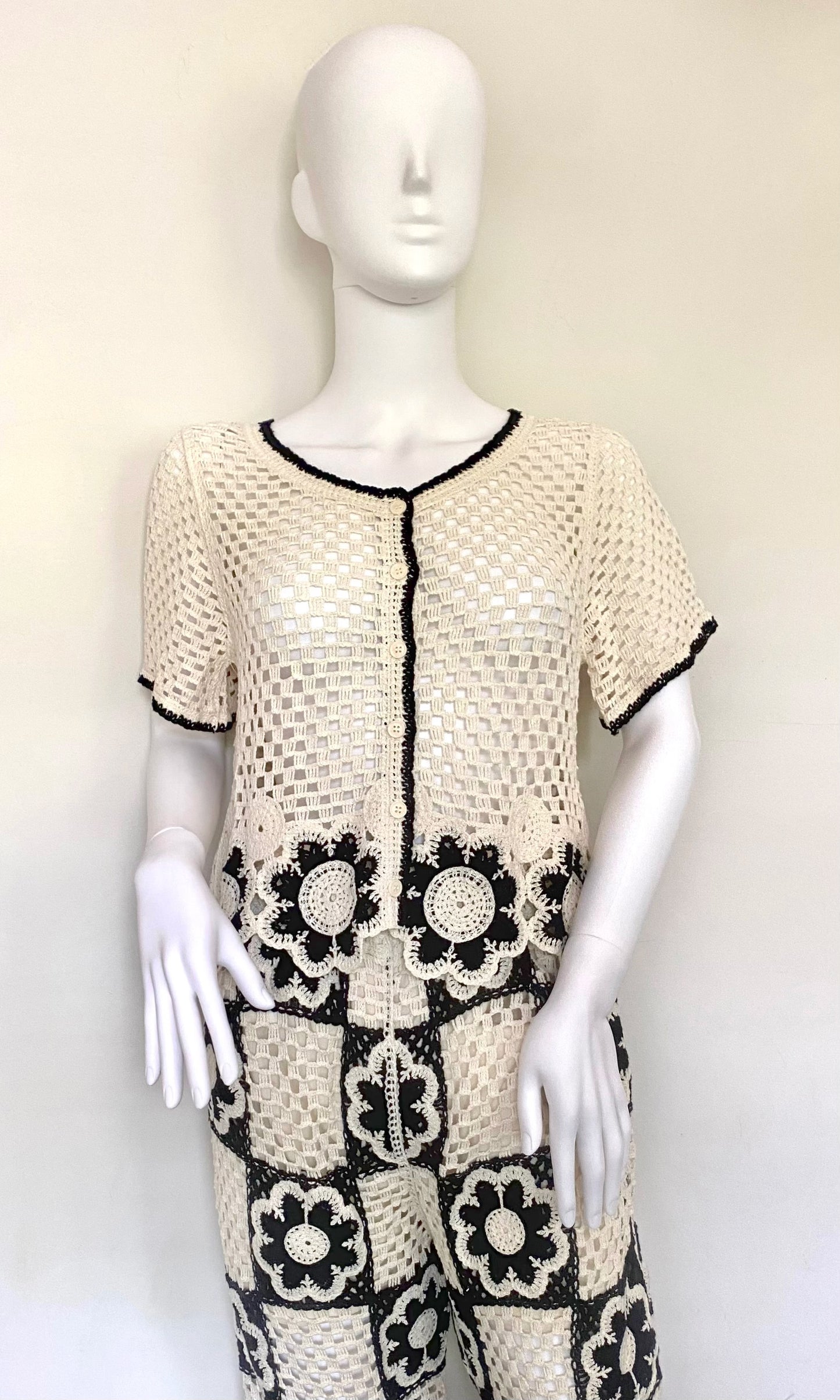 Crochet Floral Co-Ord Set