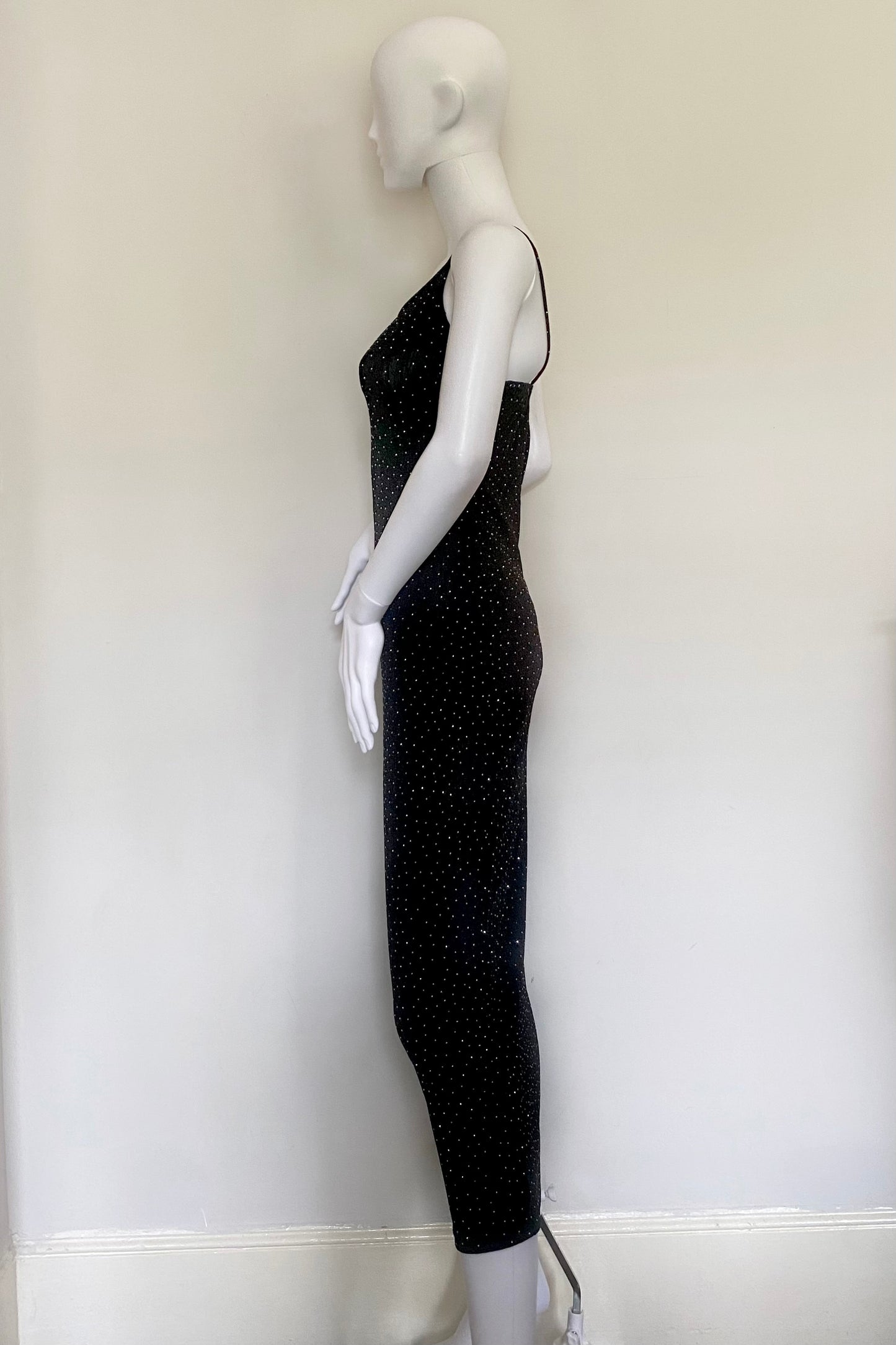 Metallic Rib Maxi Dress