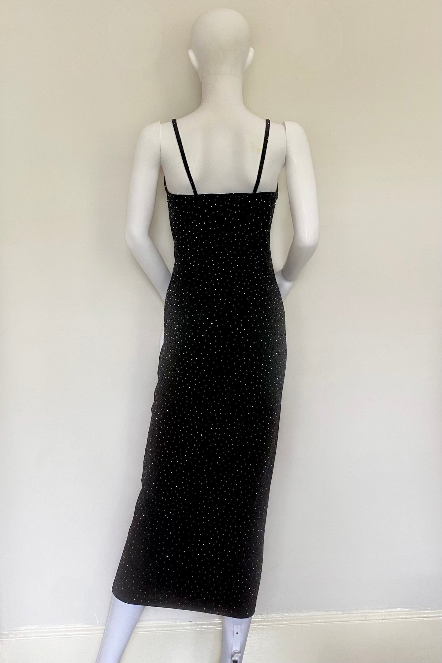 Metallic Rib Maxi Dress