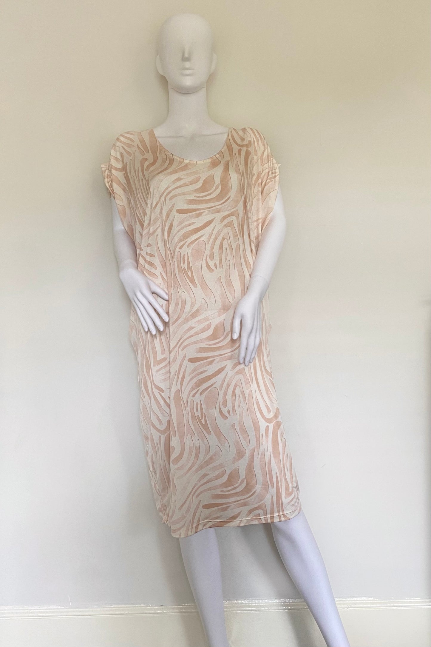 Zebra Print Oversized Kaftan
