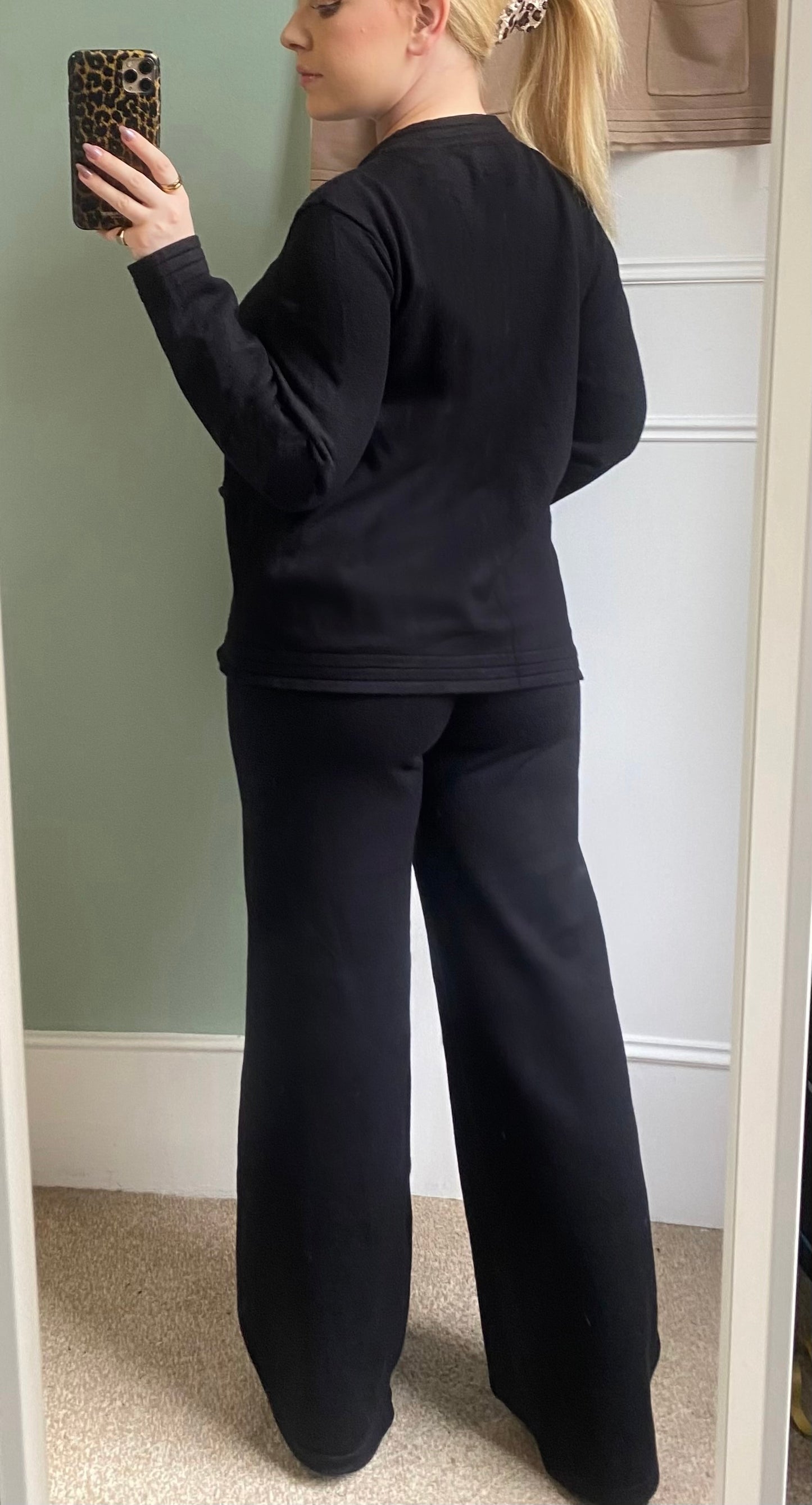 Gold Button Knit Co-Ord Set
