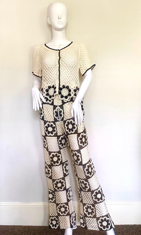 Crochet Floral Co-Ord Set