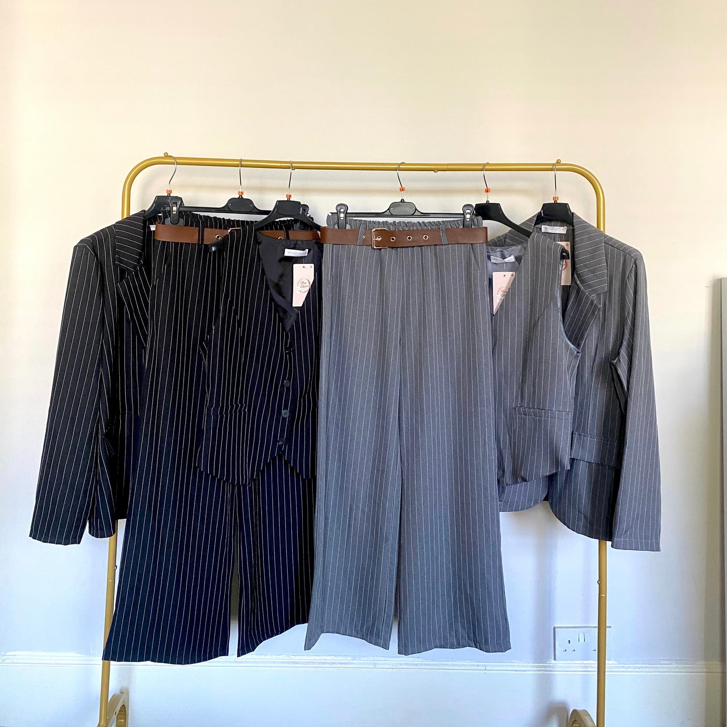 Tailored Style Pin-Stripe 3 Piece Suit