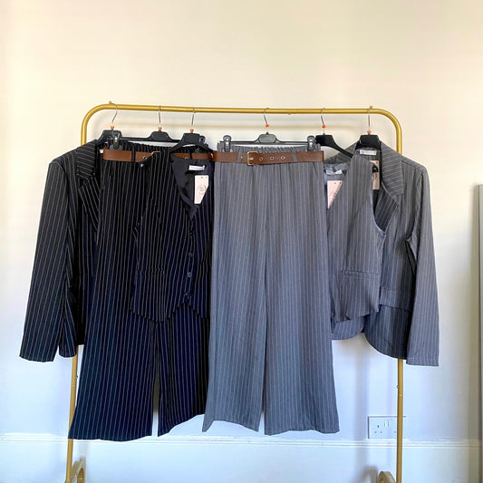Tailored Style Pin-Stripe 3 Piece Suit