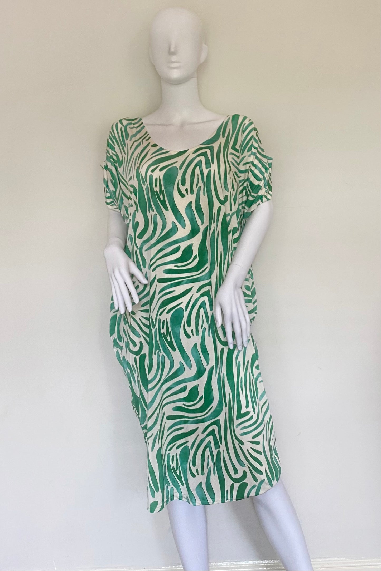 Zebra Print Oversized Kaftan